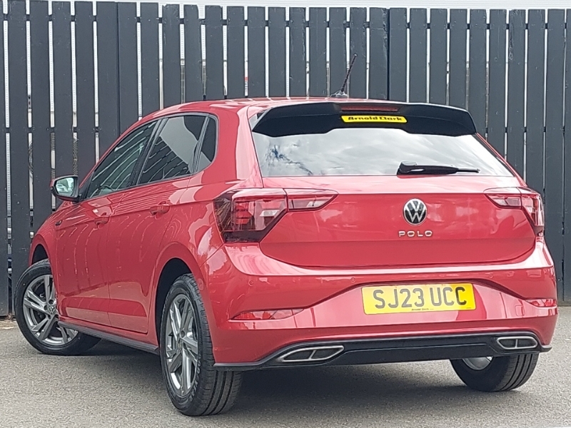 Volkswagen Polo 1.0 Tsi R-line SJ23UCC Red #2