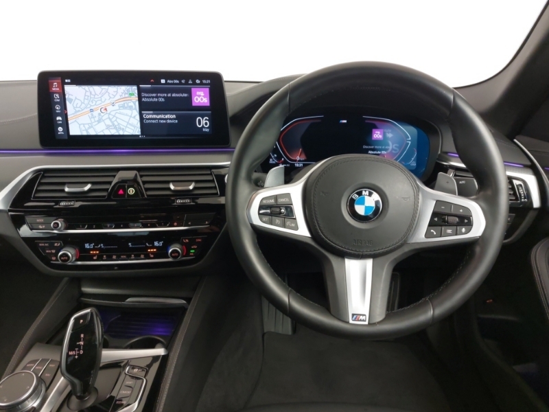 BMW 5 Series 520D Mht M Sport Step White #5