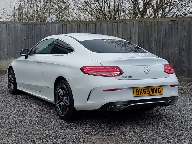 Mercedes-Benz C Class C200 Amg Line 9G-tronic BK69WWD White #2