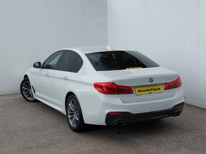 BMW 5 Series 520I M Sport PL68UDS White #2