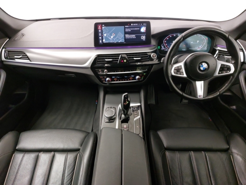 BMW 5 Series 530D Xdrive Mht M Sport SW22CFZ Black #3