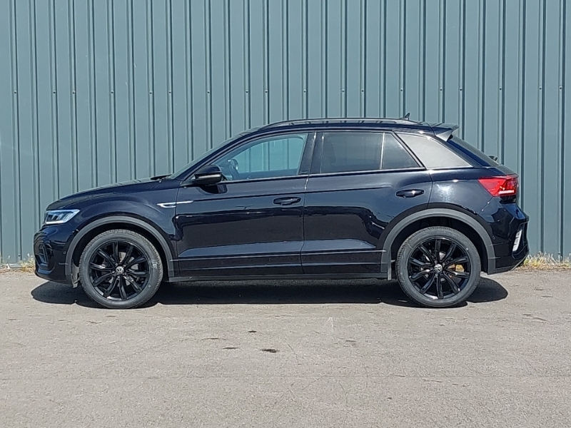 Volkswagen T-Roc 1.5 Tsi R-line Dsg BL72FBG Black #4