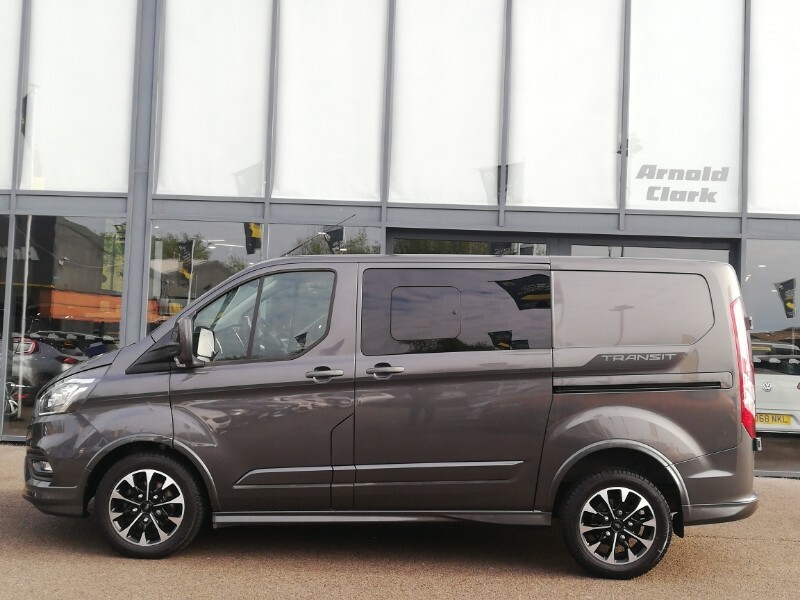 Ford Transit Custom 2.0 Ecoblue 170Ps Low Roof Dcab Sport Van YP23WZY Grey #2