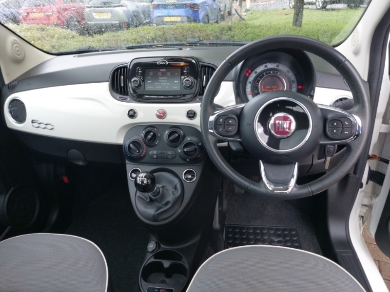 Fiat 500 1.2 Lounge PK19YBD White #3