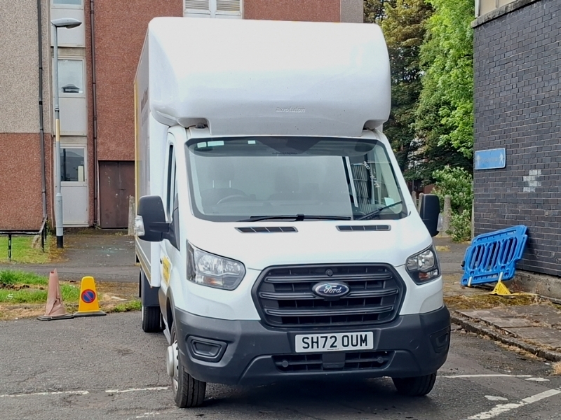 Ford Transit Custom 2.0 Ecoblue 130Ps Chassis Cab White