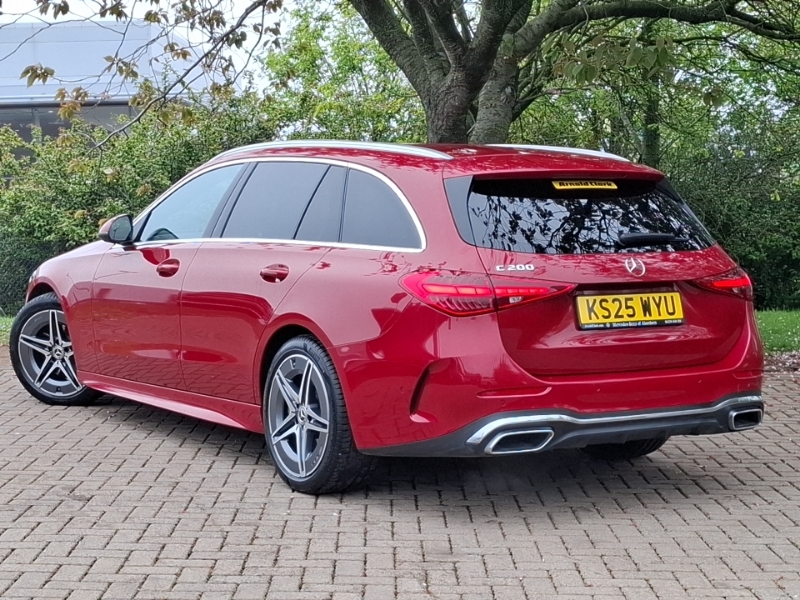 Mercedes-Benz C Class C200 Amg Line 9G-tronic KS25WYU Red #2