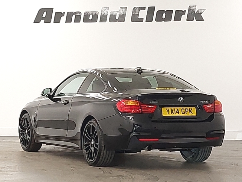 BMW 4 Series 420D Xdrive M Sport YA14GPK Black #2
