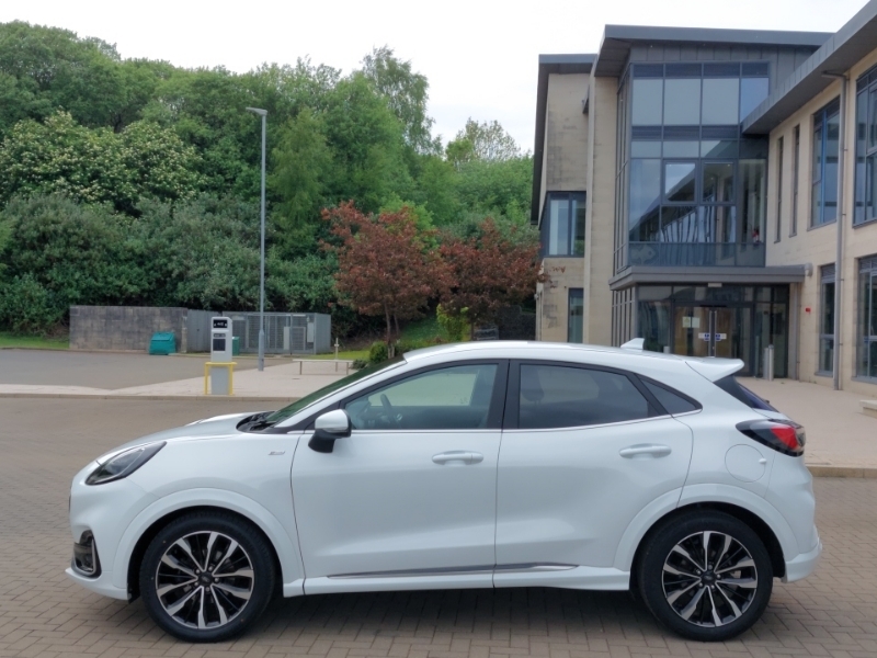 Ford Puma 1.0 Ecoboost Hybrid Mhev 155 St-line Vignale SL73JHJ White #4