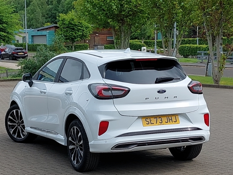 Ford Puma 1.0 Ecoboost Hybrid Mhev 155 St-line Vignale SL73JHJ White #2