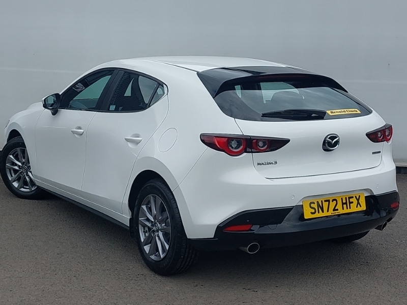 Mazda 3 2.0 E-skyactiv G Mhev Se-l SN72HFX White #2