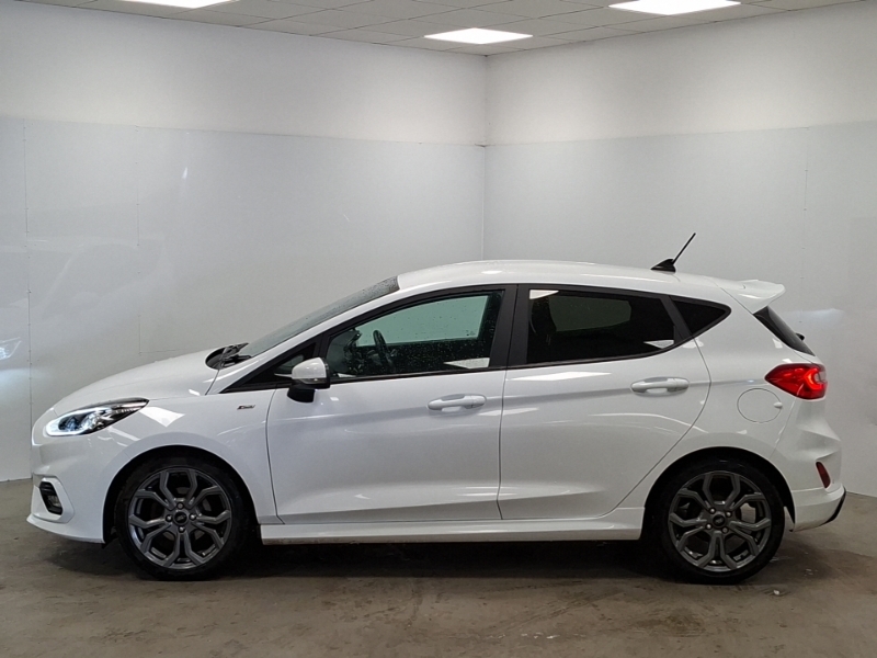 Ford Fiesta 1.0 Ecoboost Hybrid Mhev 125 St-line Edition SF21XRA White #4