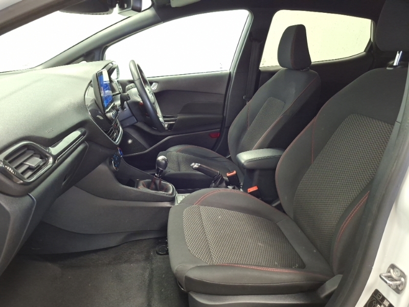 Ford Fiesta 1.0 Ecoboost Hybrid Mhev 125 St-line Edition SF21XRA White #5