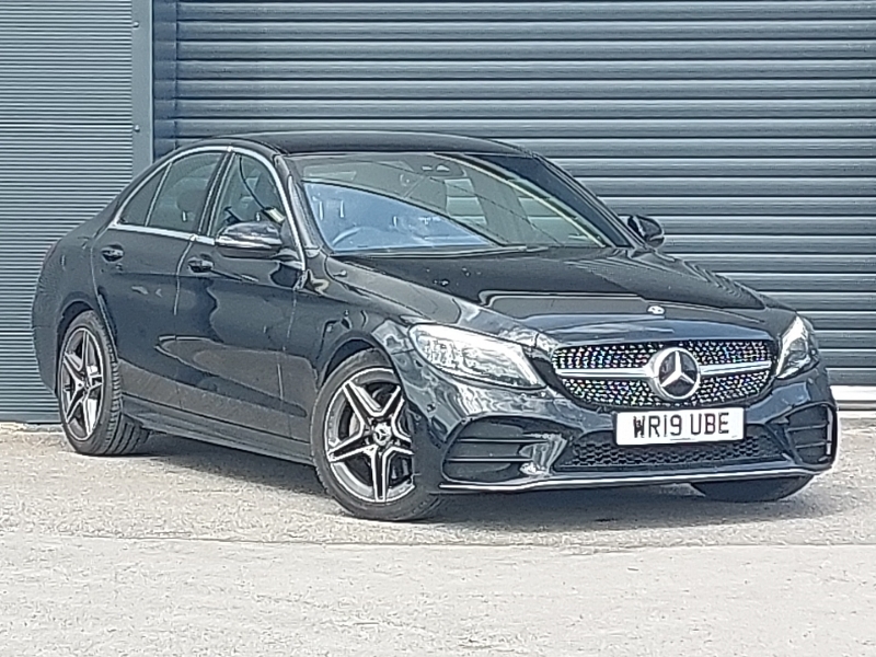 Mercedes-Benz C Class C200 Amg Line Premium 9G-tronic Black