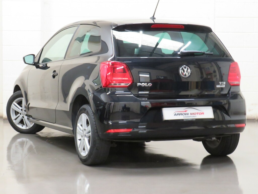 Volkswagen Polo Hatchback 1.4 Tdi Bluemotion Tech Match Edition Eu Black #5