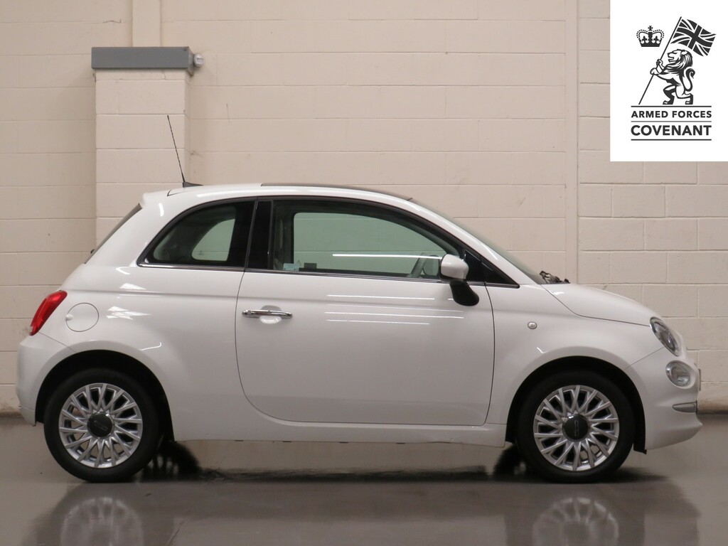 Fiat 500 Hatchback 1.2 Lounge Euro 6 Ss 201717 MJ17VHU White #2