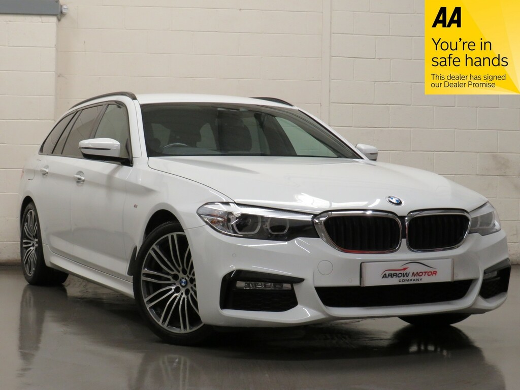 BMW 5 Series Estate 2.0 520D M Sport Touring Euro 6 Ss White