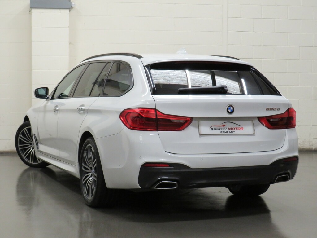 BMW 5 Series Estate 2.0 520D M Sport Touring Euro 6 Ss YB17LBN White #6