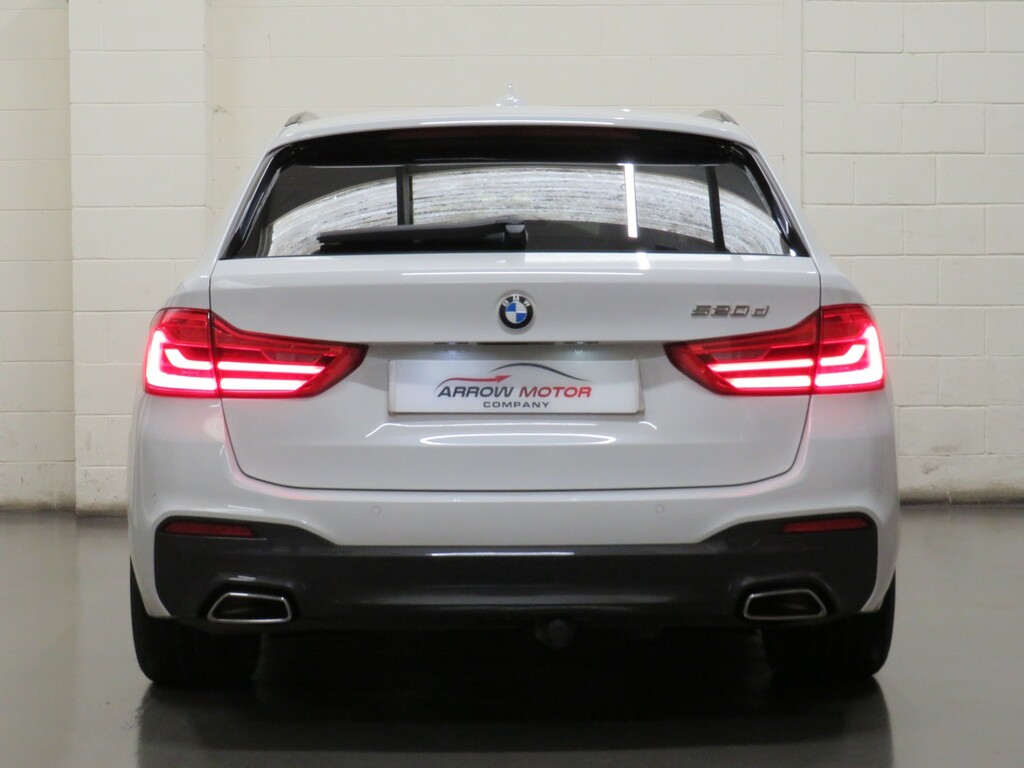 BMW 5 Series Estate 2.0 520D M Sport Touring Euro 6 Ss YB17LBN White #5
