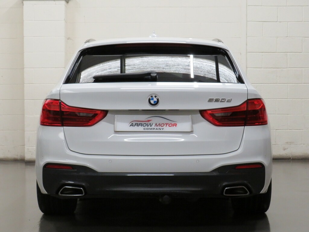 BMW 5 Series Estate 2.0 520D M Sport Touring Euro 6 Ss YB17LBN White #4