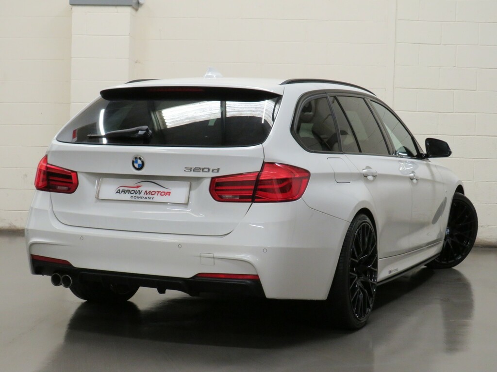 BMW 3 Series Estate 2.0 320D M Sport Touring Euro 6 Ss DL18WYR White #3