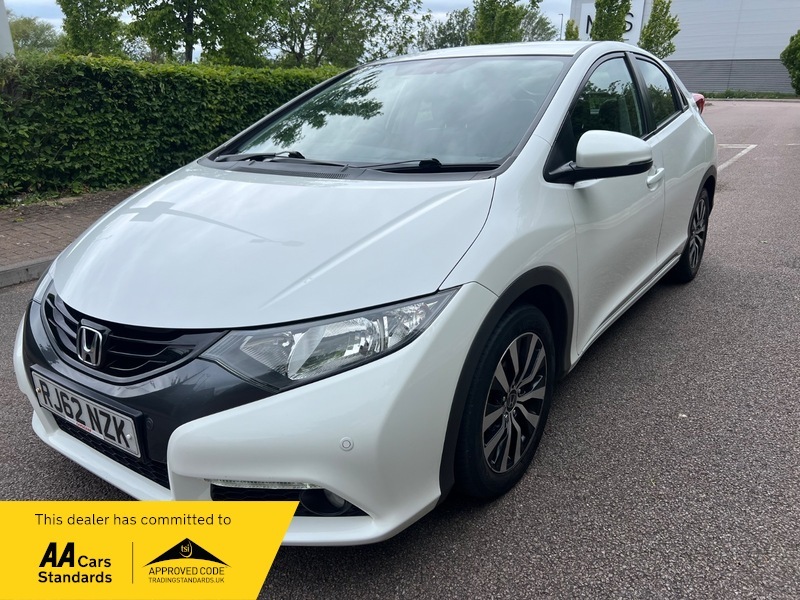 Honda Civic I-dtec Ex White #3