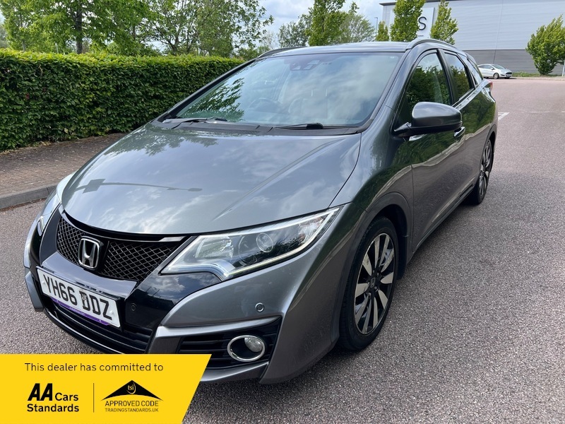 Honda Civic I-dtec Sr Tourer YH66DDZ Grey #3
