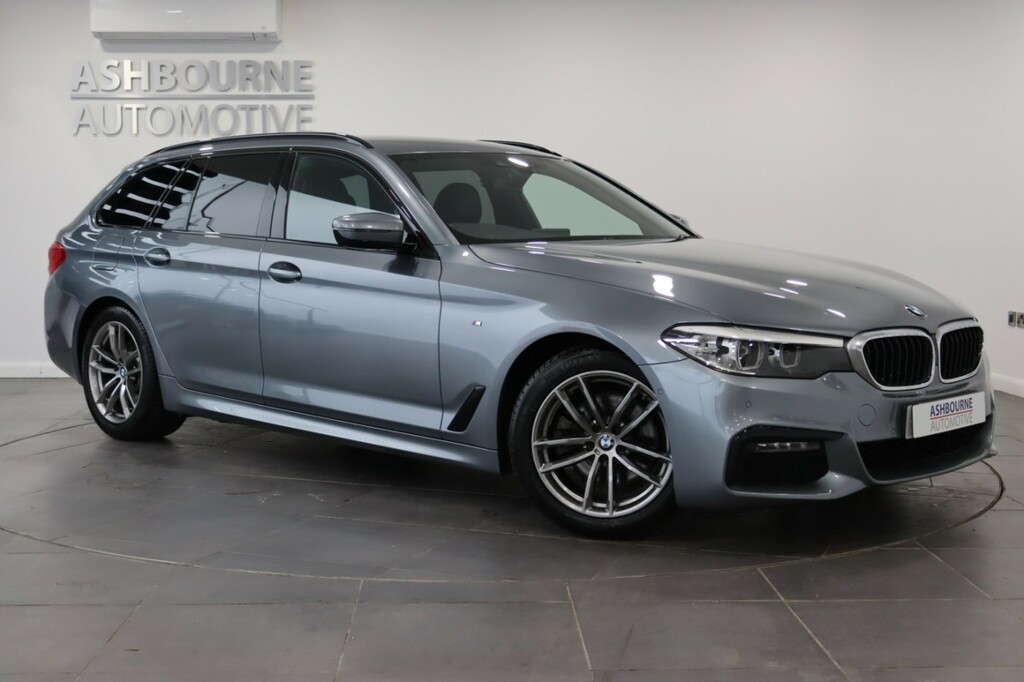 BMW 5 Series 2.0 520D M Sport Touring YG70GCZ Blue #2