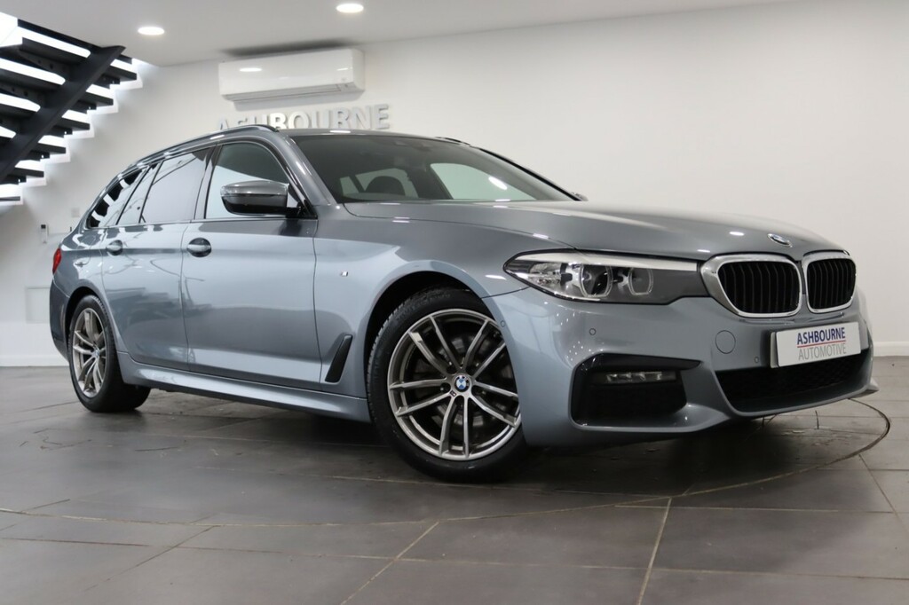 BMW 5 Series 2.0 520D M Sport Touring YG70GCZ Blue #3