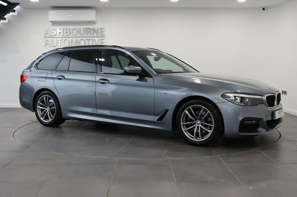BMW 5 Series 2.0 520D M Sport Touring YG70GCZ Blue #5
