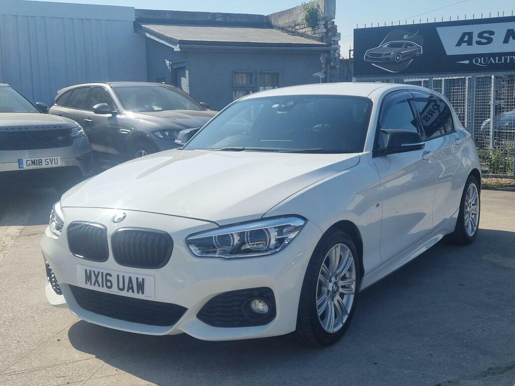 BMW 1 Series 2.0 118D M Sport Hatchback Euro 6 MX16UAW White #3