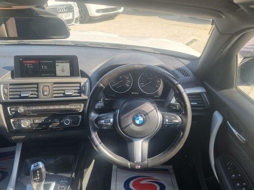 BMW 1 Series 2.0 118D M Sport Hatchback Euro 6 MX16UAW White #4