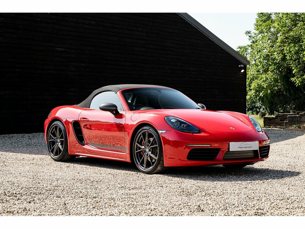 Porsche 718 Boxster T Manual Red #3