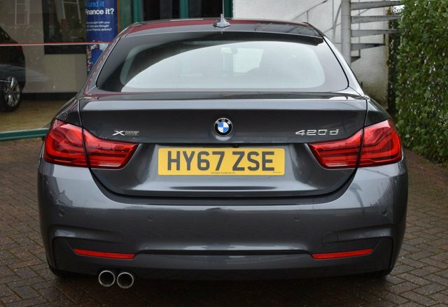 BMW 4 Series Gran Coupe 2017 420D M-sport X-drive 8-Speed 187 Bhp Eu HY67ZSE Grey #5