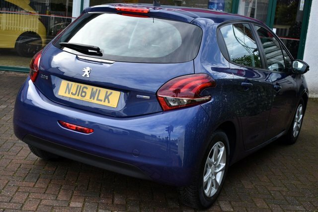 Peugeot 208 2016 1.2 Puretech Active 81 Bhp Euro 6 NJ16WLK Blue #6