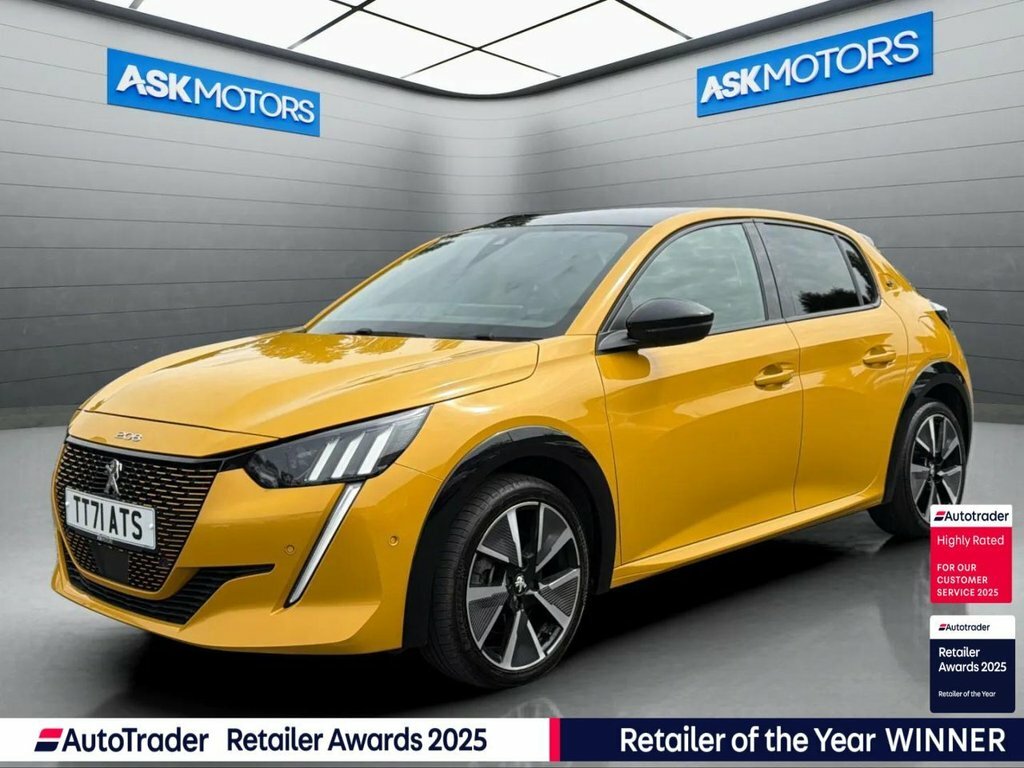Peugeot e-208 Hatchback Yellow