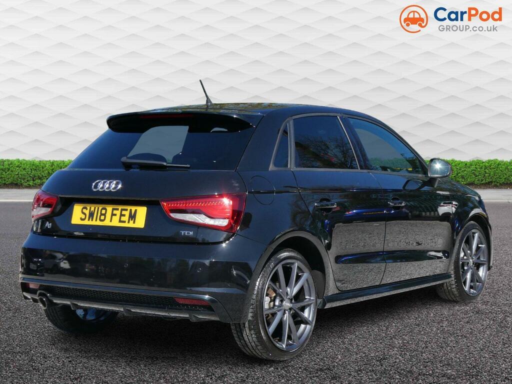 Audi A1 Hatchback 1.6 Tdi Black Edition Sportback Euro 6 Black #3