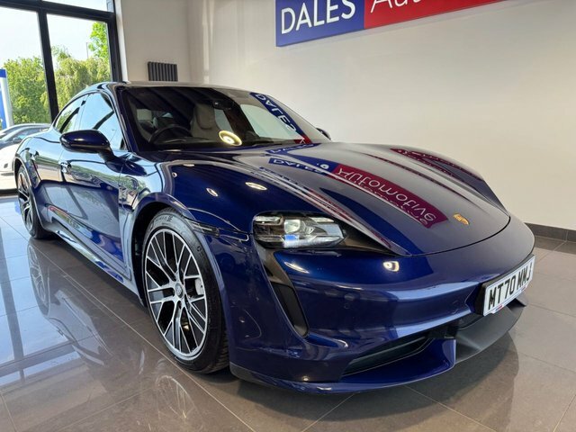 Porsche Taycan Plus 93.4Kwh Turbo Saloon MT70MMJ Blue #2