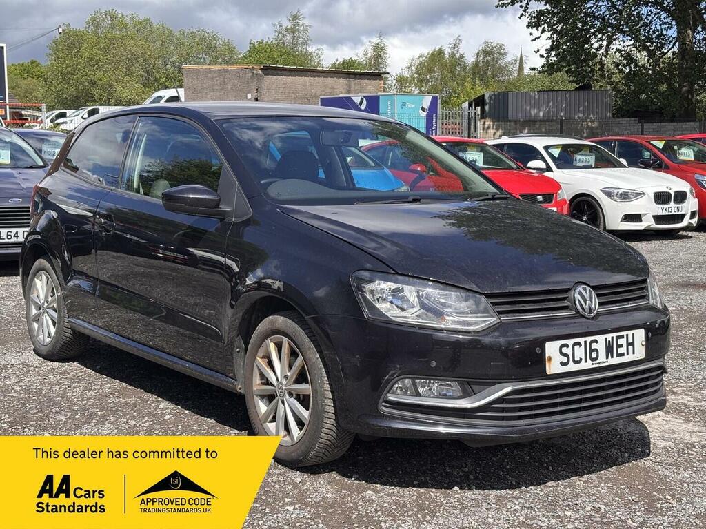 Volkswagen Polo Hatchback 1.0 Bluemotion Tech Match Euro 6 Ss 3 Black