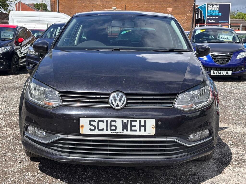 Volkswagen Polo Hatchback 1.0 Bluemotion Tech Match Euro 6 Ss 3 SC16WEH Black #2