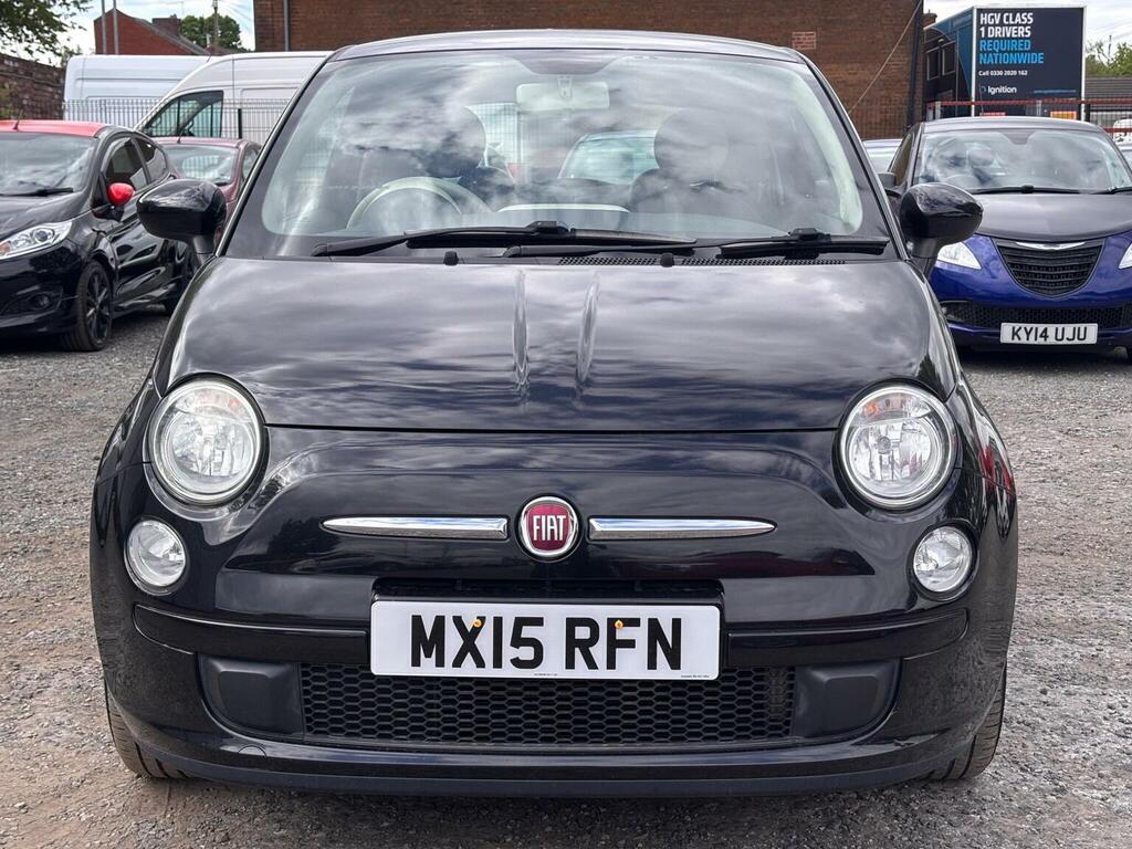 Fiat 500 Hatchback 1.2 Lounge Dualogic Euro 6 Ss 20 MX15RFN Black #2
