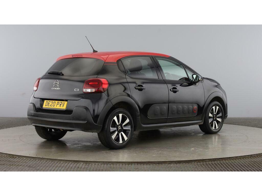 Citroen C3 Hatchback 1.2 Puretech Flair Plus Euro 6 Ss DE20PRV Black #4