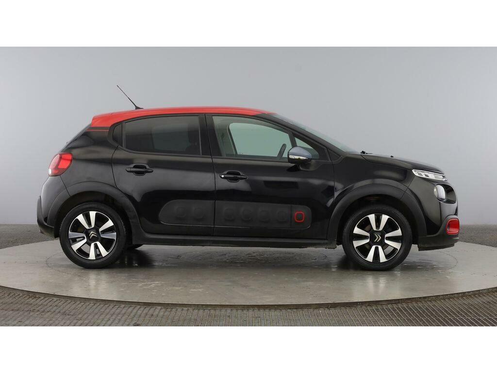 Citroen C3 Hatchback 1.2 Puretech Flair Plus Euro 6 Ss DE20PRV Black #3