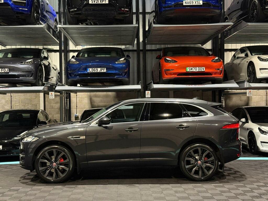 Jaguar F-Pace Suv 2.0 P250i Portfolio Awd Euro 6 Ss MH69DGO Grey #4