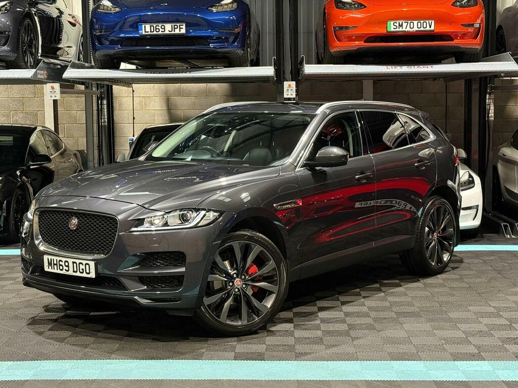 Jaguar F-Pace Suv 2.0 P250i Portfolio Awd Euro 6 Ss MH69DGO Grey #3