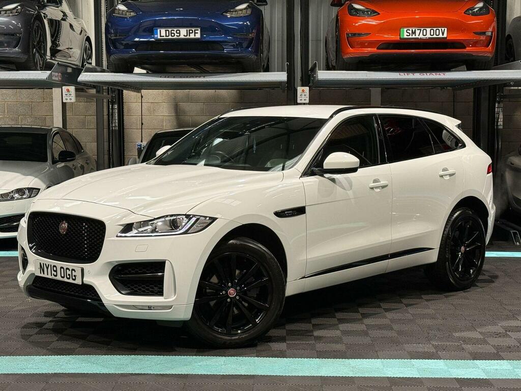 Jaguar F-Pace Suv 2.0 D180 R-sport Awd Euro 6 Ss 20 NY19OGG White #3