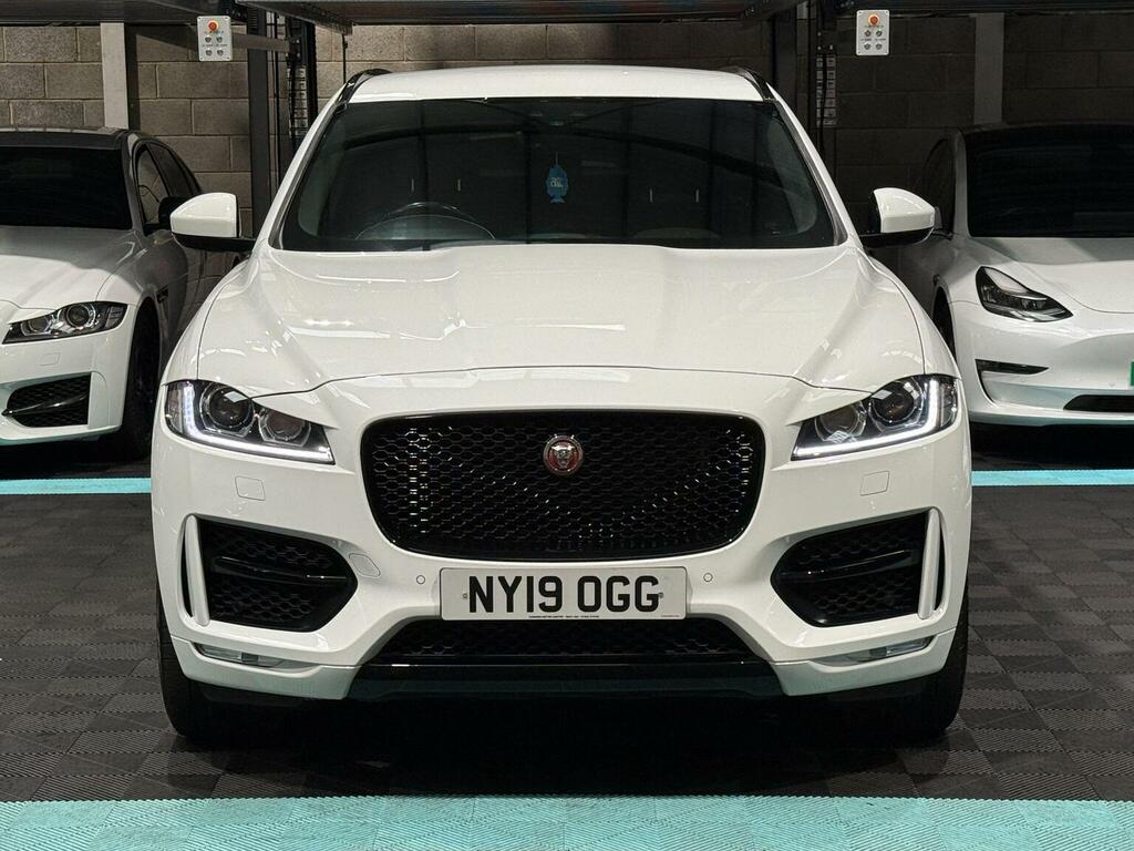 Jaguar F-Pace Suv 2.0 D180 R-sport Awd Euro 6 Ss 20 NY19OGG White #2