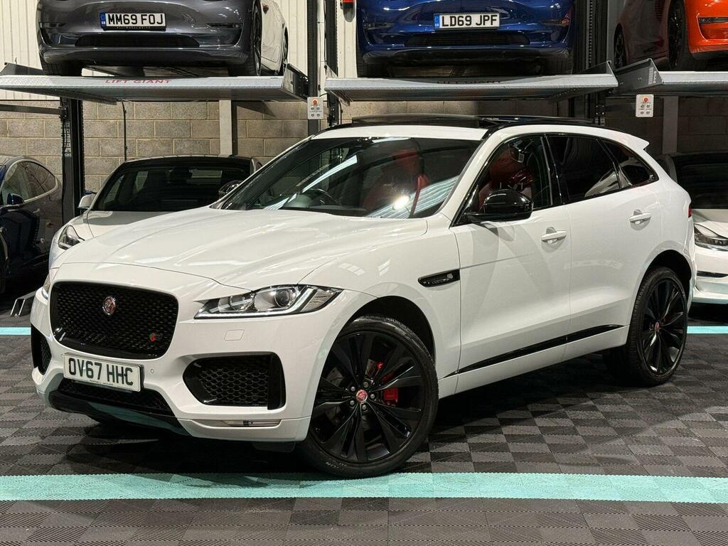 Jaguar F-Pace Suv 3.0 D300 V6 S Awd Euro 6 Ss 2017 OV67HHC White #3