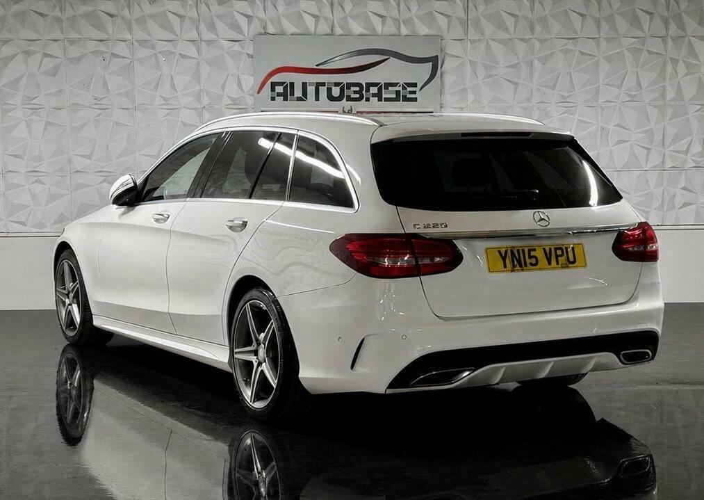 Mercedes-Benz C Class 2.1 C220 Bluetec Amg Line G-tronic Euro 6 Ss 5 YN15VPU White #5