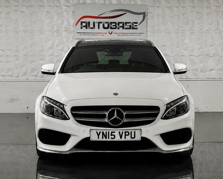 Mercedes-Benz C Class 2.1 C220 Bluetec Amg Line G-tronic Euro 6 Ss 5 YN15VPU White #2