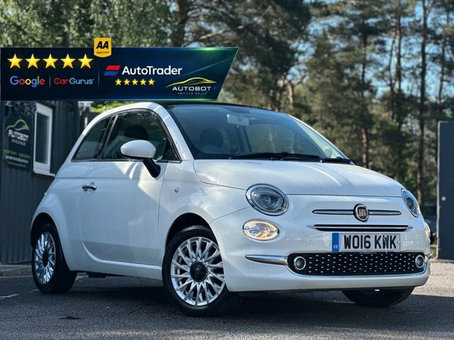 Fiat 500 2016 1.2 Lounge Hatchback Euro 6 White